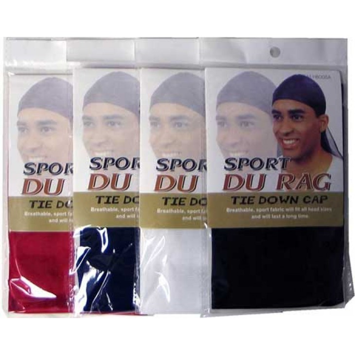 DURAG TIE DOWN CAP ALL COLORS, STRETCHY, STRETCHABLE